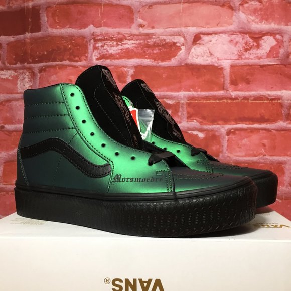 vans x harry potter sk8 hi dark arts platform skate shoe